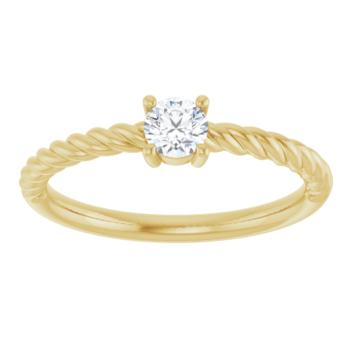 Rope Solitaire Ring