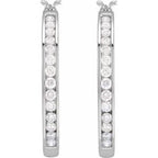 Accented Hoop Earrings