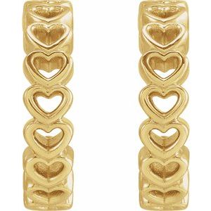 Heart Hoop Earrings