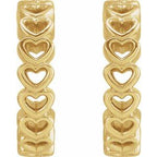 Heart Hoop Earrings