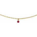 Bezel-Set Solitaire Necklace