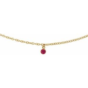 Bezel-Set Solitaire Necklace