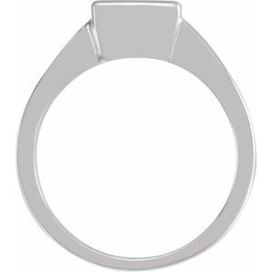 Bezel-Set Solitaire Engagement Ring