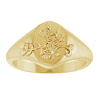 Floral Signet Ring