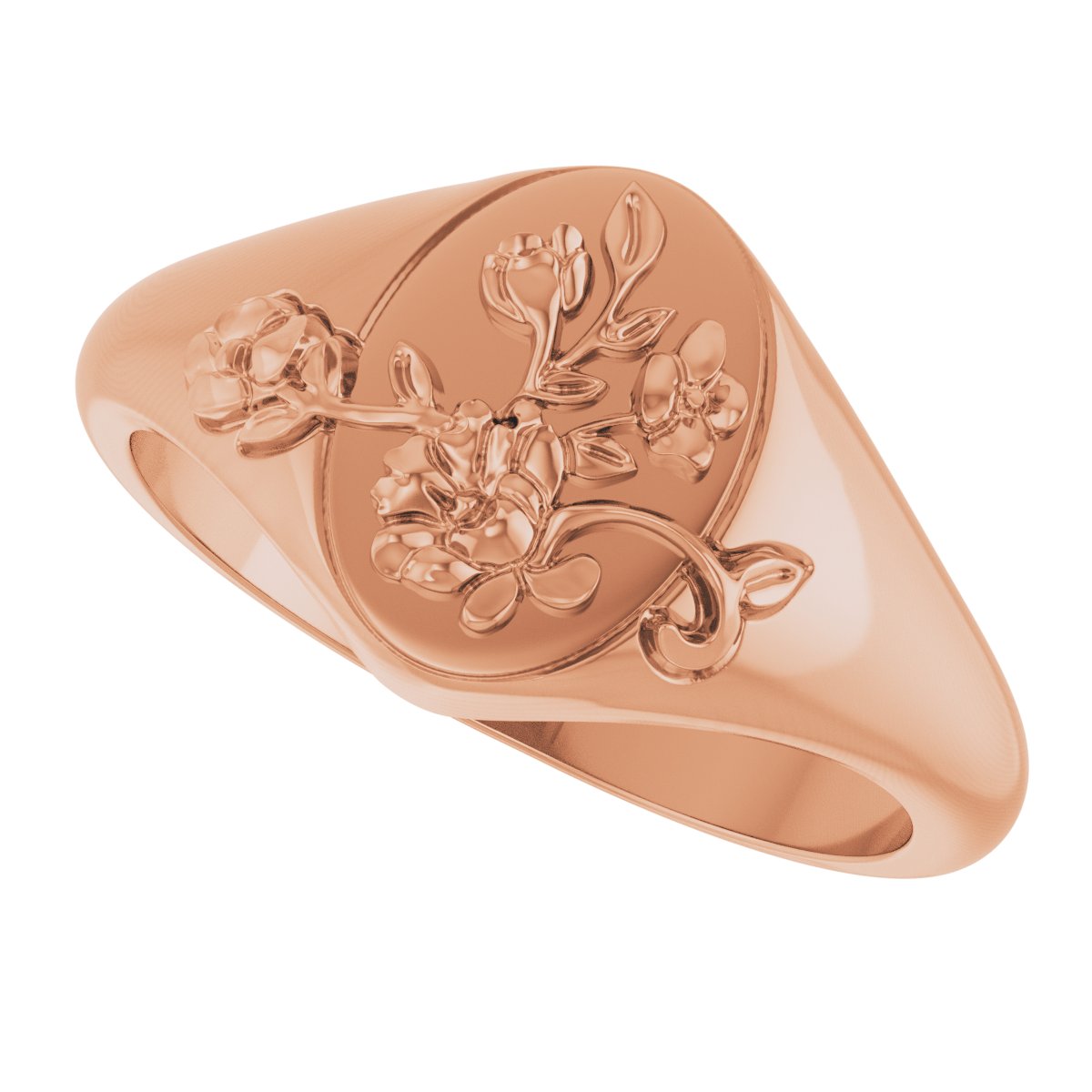 Floral Signet Ring