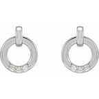 Accented Circle Earrings