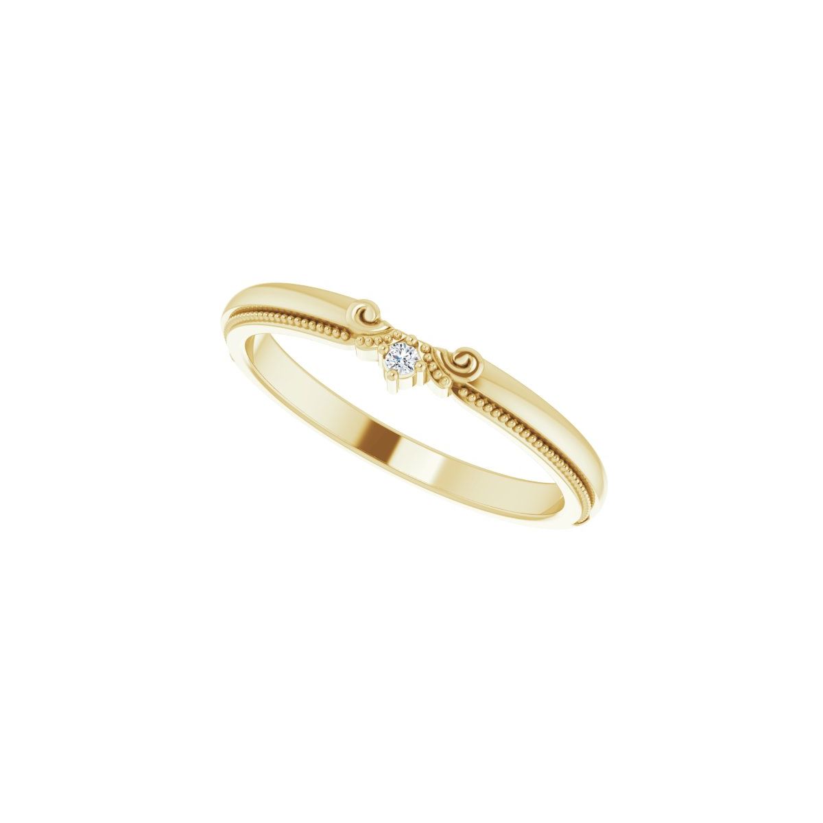 Accented Engagement Ring or Band