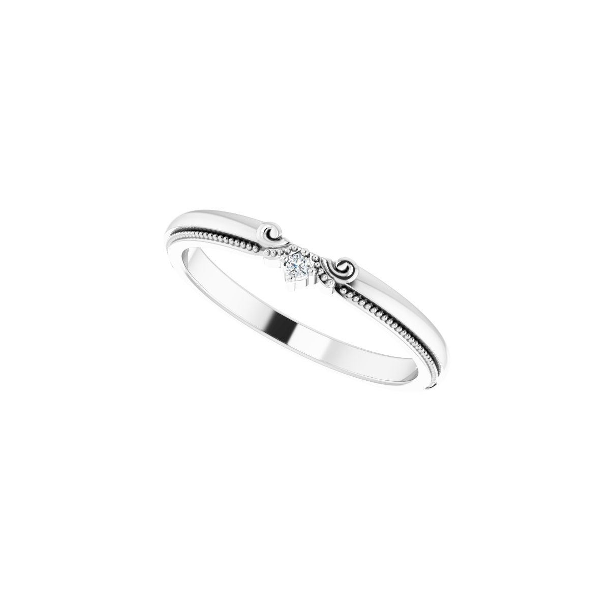 Accented Engagement Ring or Band