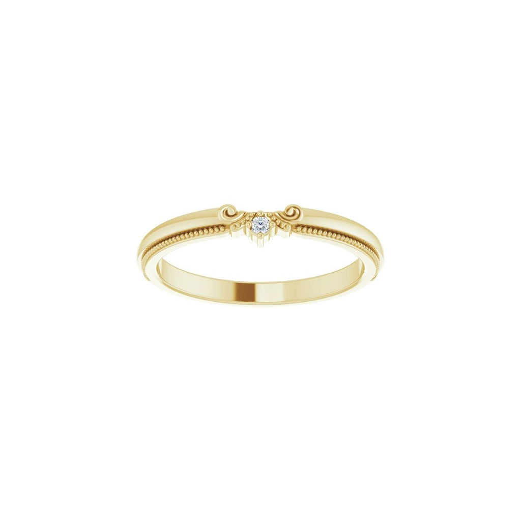 Accented Engagement Ring or Band