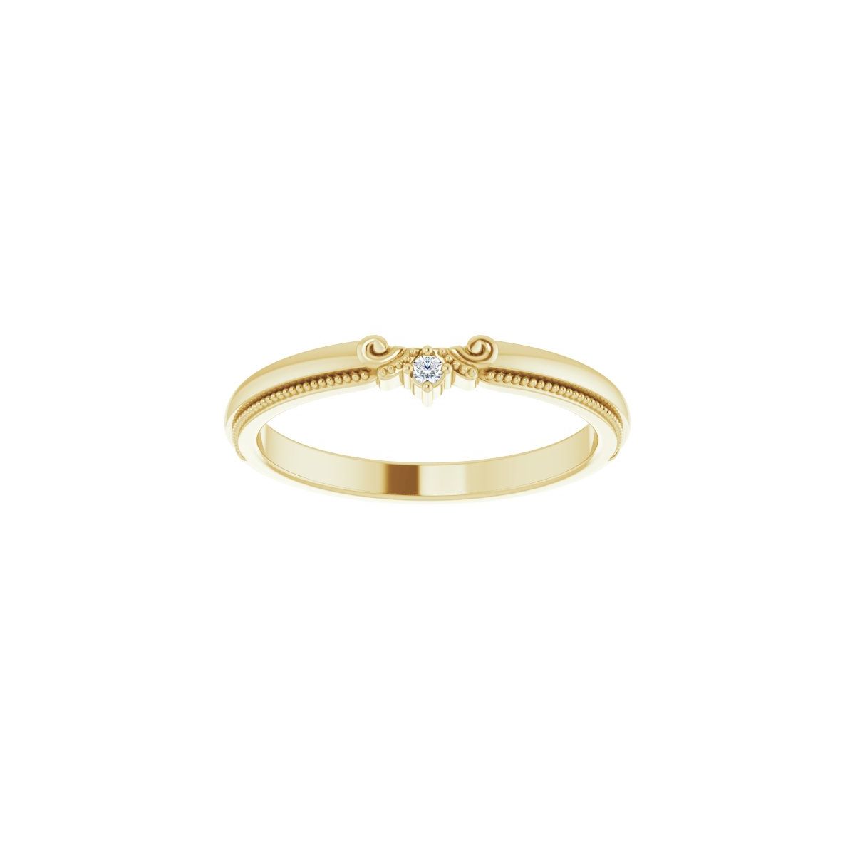 Accented Engagement Ring or Band
