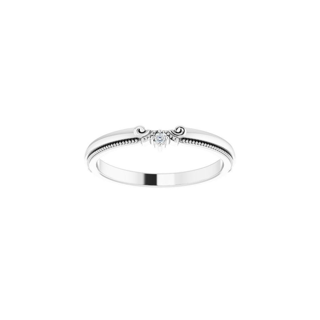 Accented Engagement Ring or Band