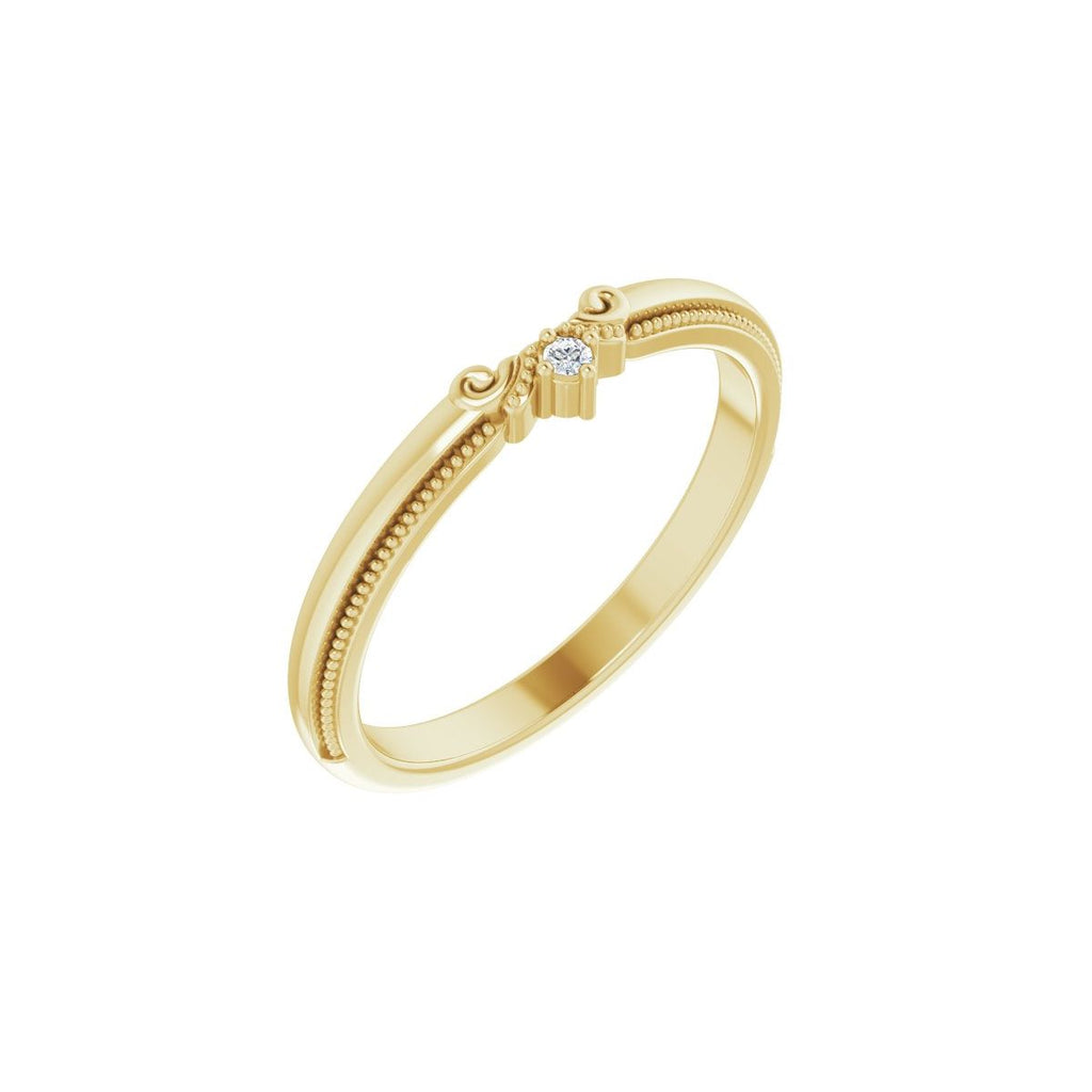 Accented Engagement Ring or Band