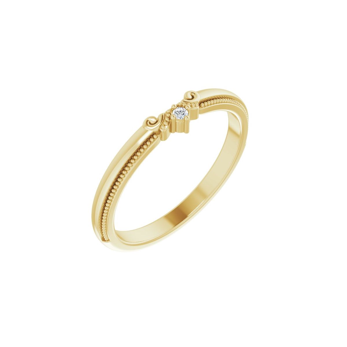 Accented Engagement Ring or Band