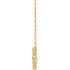 Lab-Grown Diamond Sideways Cross Necklace