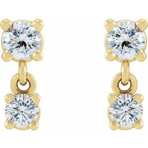 Two-Stone Earrings