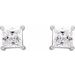Square 4-Prong Stud Earrings