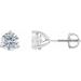 Round 3-Prong Stud Earrings