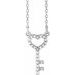 Petite Heart Key Necklace