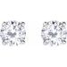 Round 4-Prong Lightweight Stud Earrings