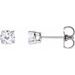 Round 4-Prong Lightweight Stud Earrings