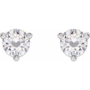 Round 3-Prong Stuller Moissanite™ Stud Earrings
