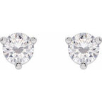 Round 3-Prong Stuller Moissanite™ Stud Earrings
