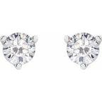 Round 3-Prong Stuller Moissanite™ Stud Earrings