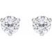 Round 3-Prong Stuller Moissanite™ Stud Earrings