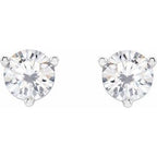 Round 3-Prong Stuller Moissanite™ Stud Earrings