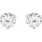 Round 3-Prong Stuller Moissanite™ Stud Earrings