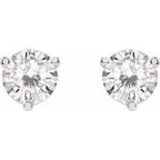 Round 3-Prong Stuller Moissanite™ Stud Earrings