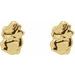 Tiny Nugget Earrings