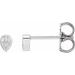 Pear Bezel-Set Stud Earrings