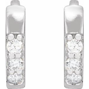 Accented Huggie Earrings