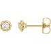 Round 4-Prong Claw Rope Stud Earrings