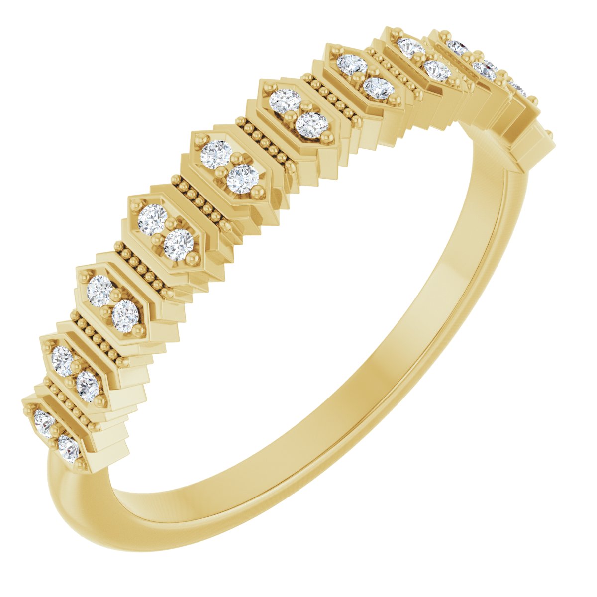 Art Deco Anniversary Band