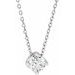 Solitaire Necklace or Slide Pendant