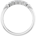 Geometric Five-Stone Anniversary Band