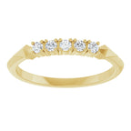 Geometric Five-Stone Anniversary Band