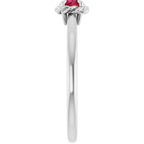 Claw-Prong Rope Solitaire Ring