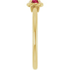 Claw-Prong Rope Solitaire Ring