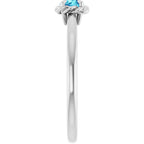 Claw-Prong Rope Solitaire Ring