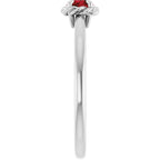 Claw-Prong Rope Solitaire Ring