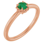 Claw-Prong Rope Solitaire Ring