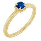 Claw-Prong Rope Solitaire Ring