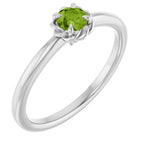Claw-Prong Rope Solitaire Ring