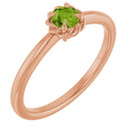 Claw-Prong Rope Solitaire Ring