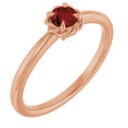 Claw-Prong Rope Solitaire Ring