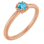 Claw-Prong Rope Solitaire Ring