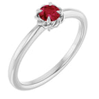 Claw-Prong Rope Solitaire Ring
